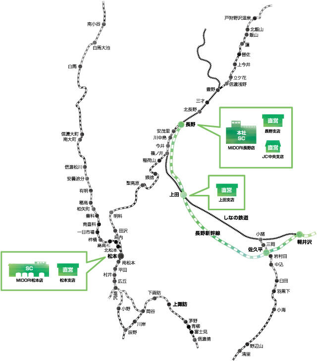 事業所の所在地MAP