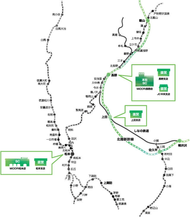 事業所の所在地MAP