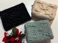 ラメ入りリボンポーチ