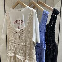 SM2 かぎ針編み風ワンピ
