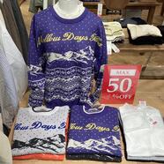 SamansaMos2 山柄ジャガードニット