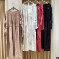 SamansaMos2 ローズ刺繍ワンピース