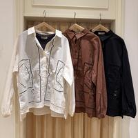 SamansaMos2 カットワークシャツ