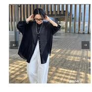 ビックシルエットチュニックシャツ