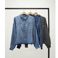 new! シアーデニムシャツ