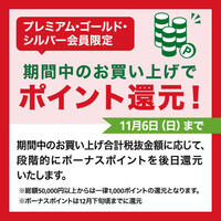 【プレミアム･ゴールド･シルバー会員限定】期間中のお買い上げでポイント還元！