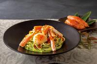 冬期間限定パスタ始めます「やまや熟成明太子と帆立 ズワイ蟹のジェノベーゼパスタ 」(12月7日(木)から1月31日(水))