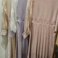〇新作 レーススリーブニットワンピ〇