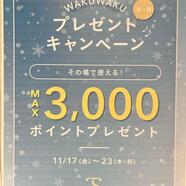 MAX3,000ポイント♡メンバーズポイントプレゼントキャンペーン第1弾