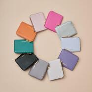 10色展開♡シンプルL字ファスナー折財布