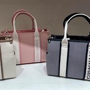 新色♡ロゴテープキャンバスハンドバッグ