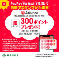 PayPayスタンプカード開催! スタンプを貯めて特典をGETしよう!